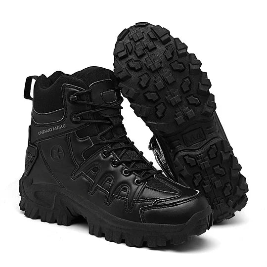 Men Combat Boots Waterproof Non-Slip Hiking Boots Anti-Puncture Anti-Sprain Work Boots